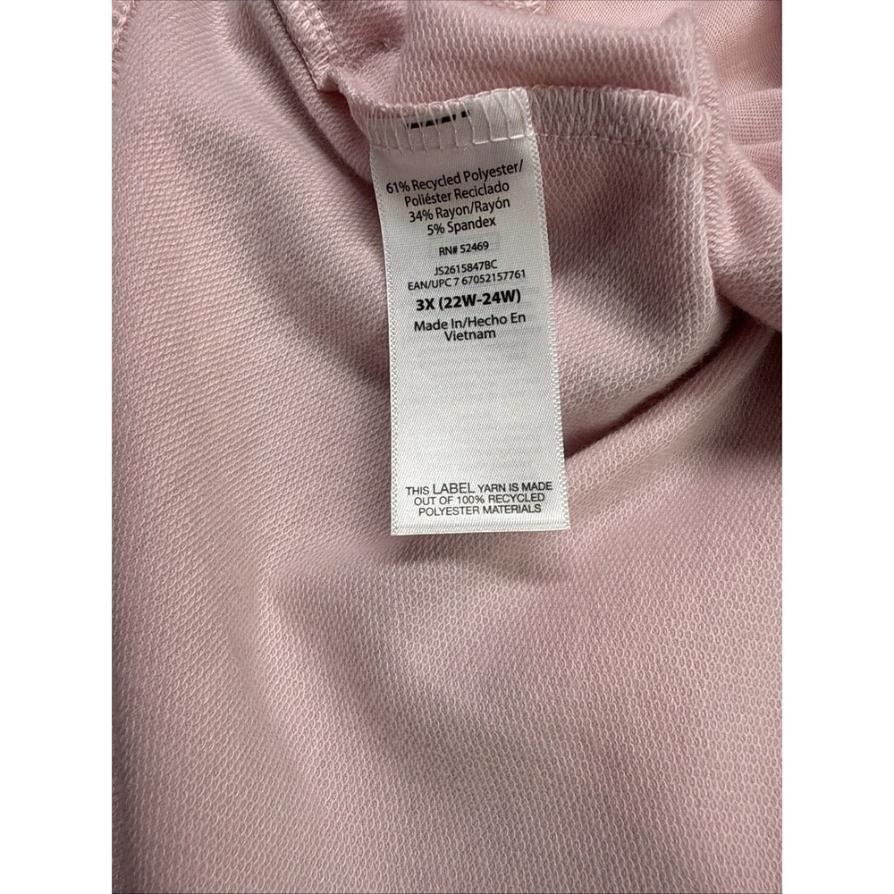 Joyspun Women’s Pink Lounge Sleep Shorts Drawstring Pockets 3X (22W-24W) - Picture 8 of 11